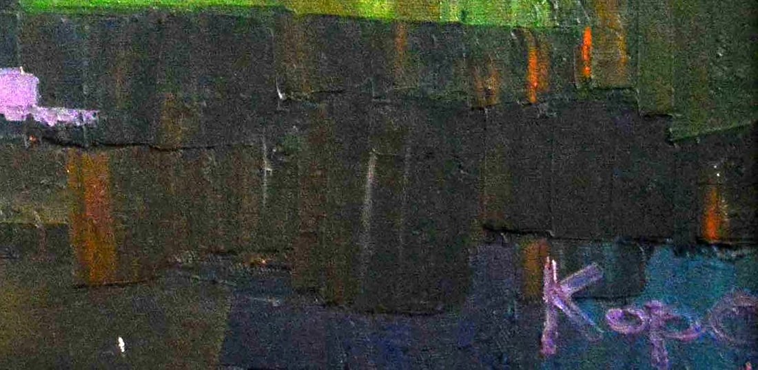 Oil painting The Gate and the Dog Natalia Korf-Ivaniuk - 6