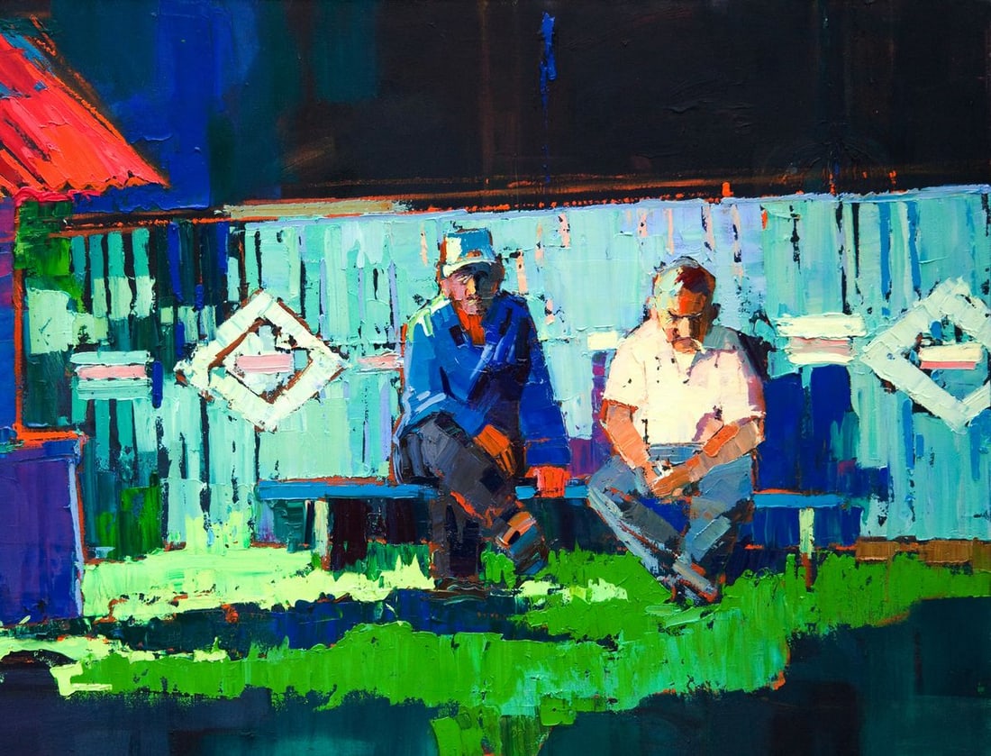 Oil painting Quiet village life Natalia Korf-Ivaniuk - 3