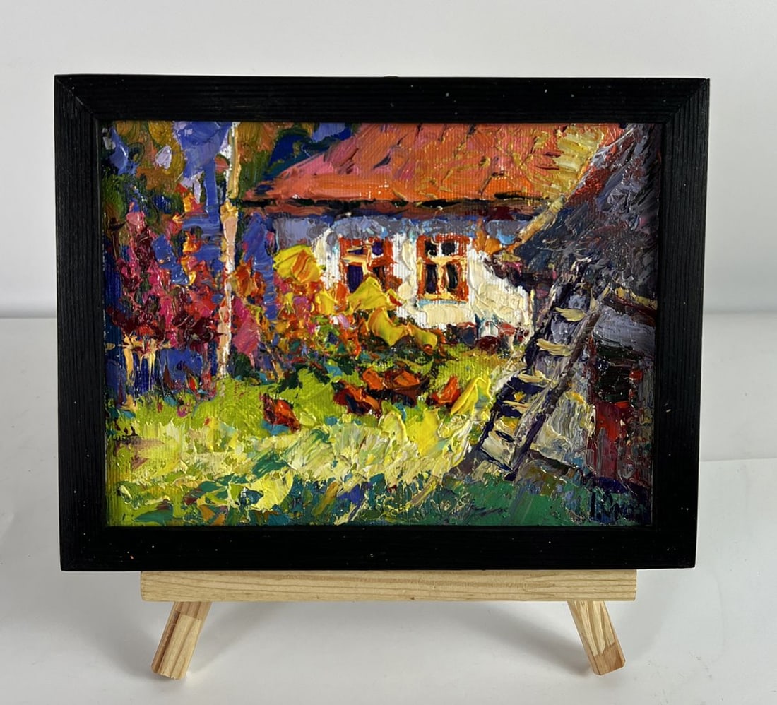 Oil painting Sunny day in the village Oksana Ivanyuk: Title: Oil painting Sunny day in the village Oksana Ivanyuk Description: NoAAA6404 *** ABOUT THIS PAINTING *** * TITLE: "Sunny day in the village" * ARTISTS: Oksana Ivanyuk * SIZE: 15x20 cm/5.90x7.87