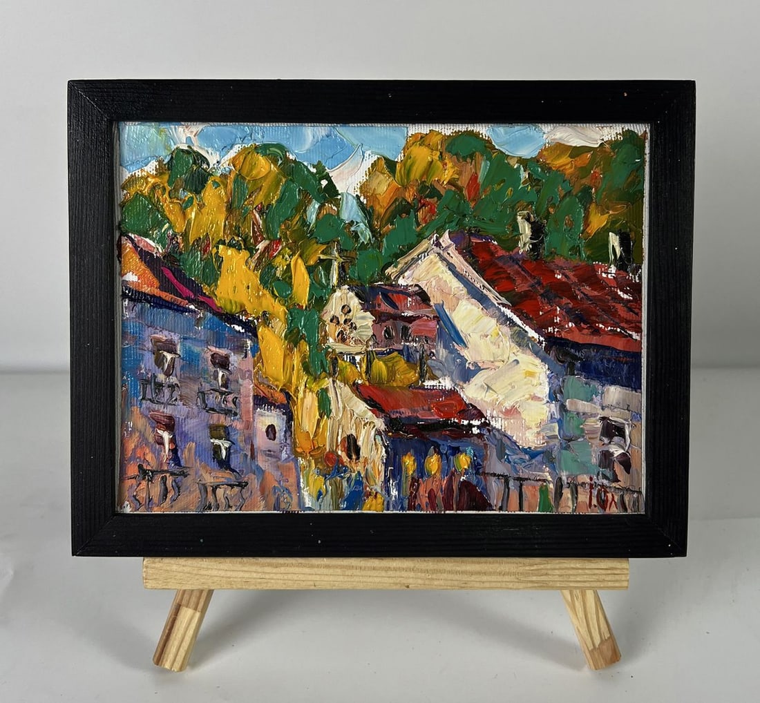 Oil painting Old city courtyard Oleksiy Ivanyuk (1 of 11)