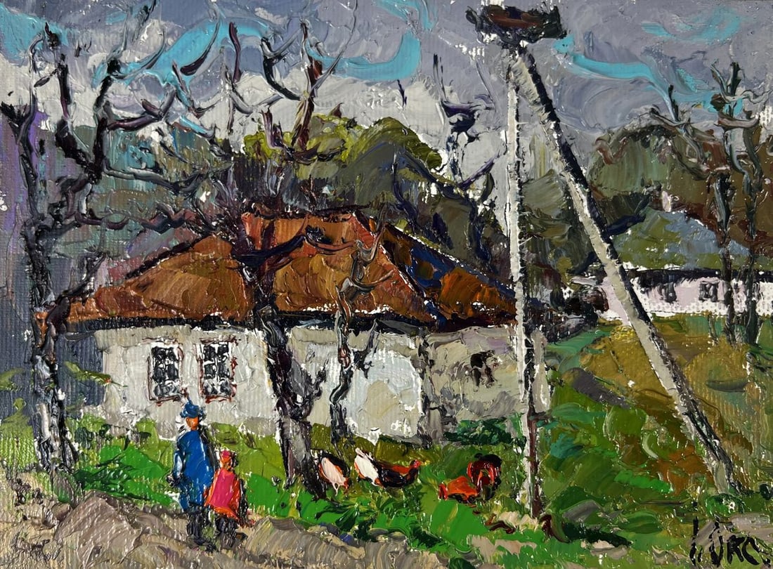 Oil painting Before the Rain Oksana Ivanyuk - 3