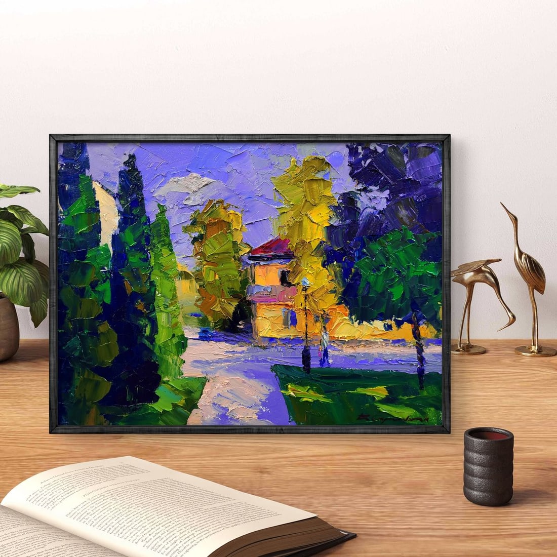 Oil painting Urban motif in the morning Boris Serdyuk - 2