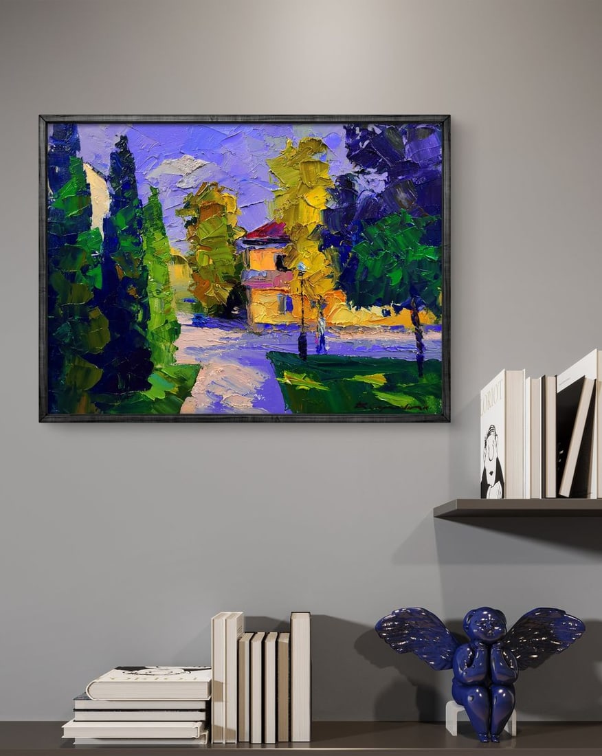 Oil painting Urban motif in the morning Boris Serdyuk - 3