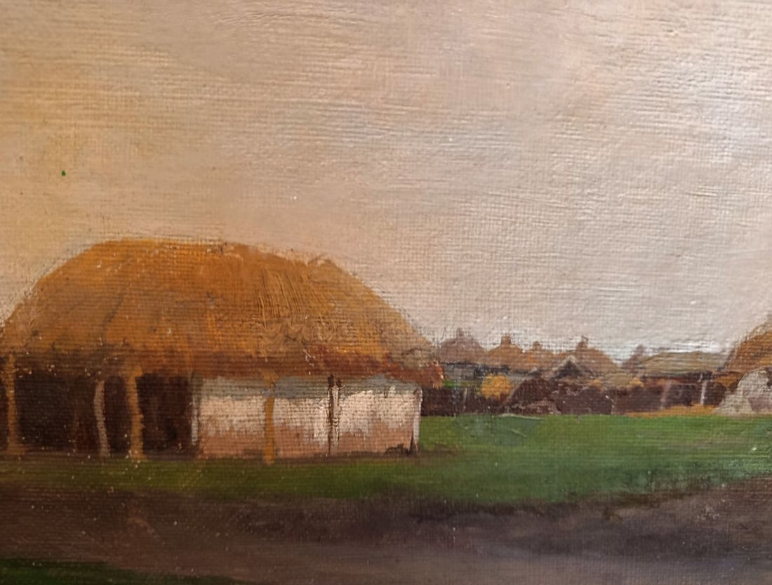 Oil painting Ancient village Vladimir Orlovsky - 3