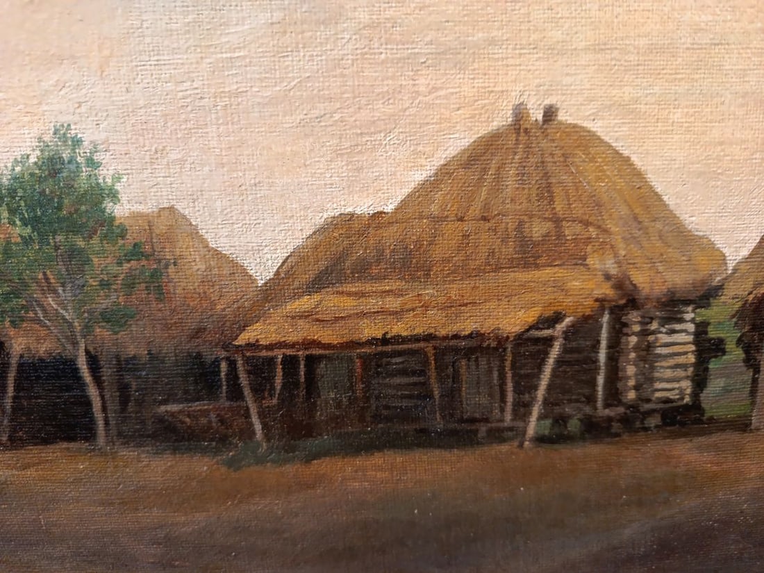 Oil painting Ancient village Vladimir Orlovsky - 6