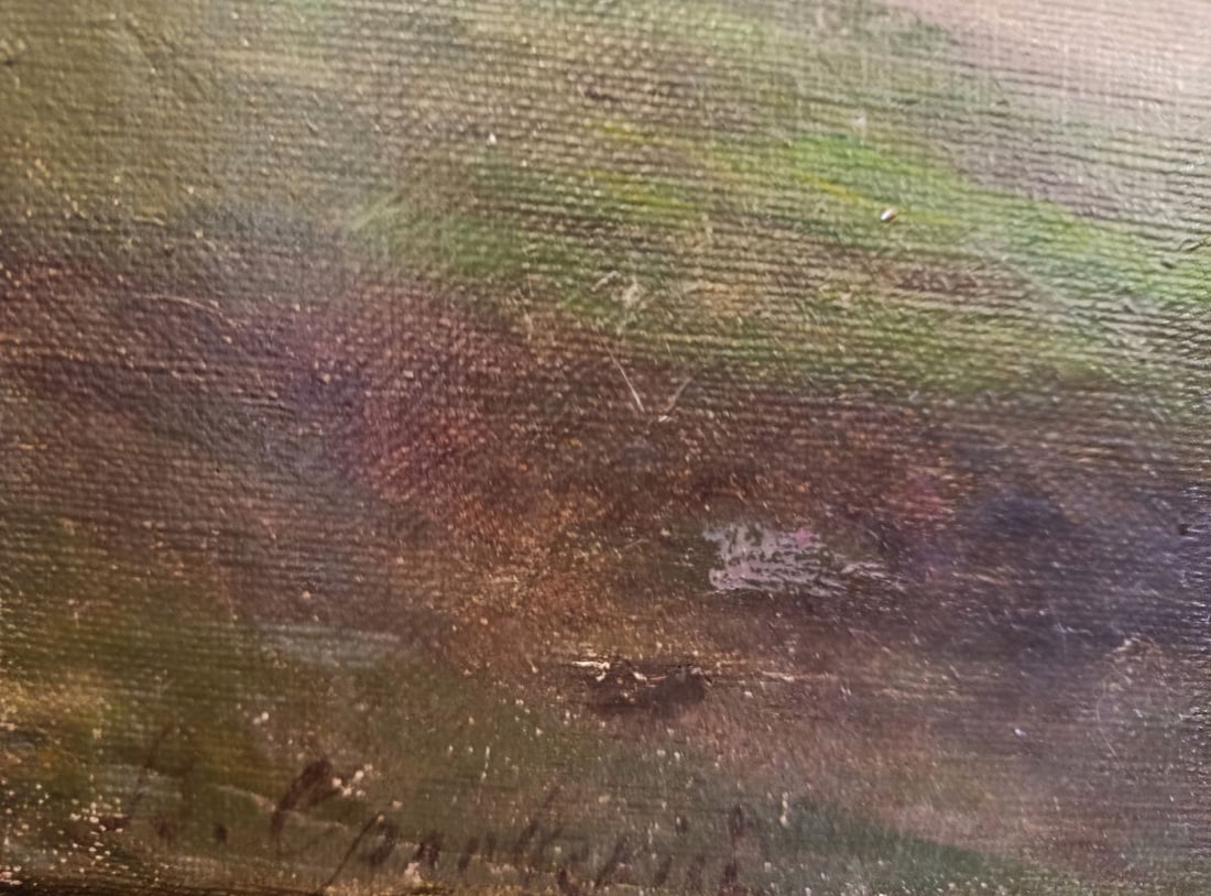 Oil painting Ancient village Vladimir Orlovsky - 8