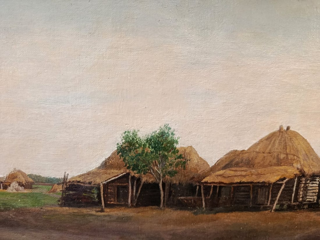 Oil painting Ancient village Vladimir Orlovsky - 9