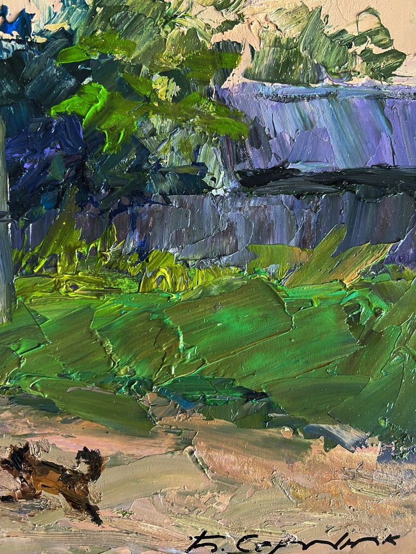 Oil painting Country life with a dog Boris Serdyuk - 10