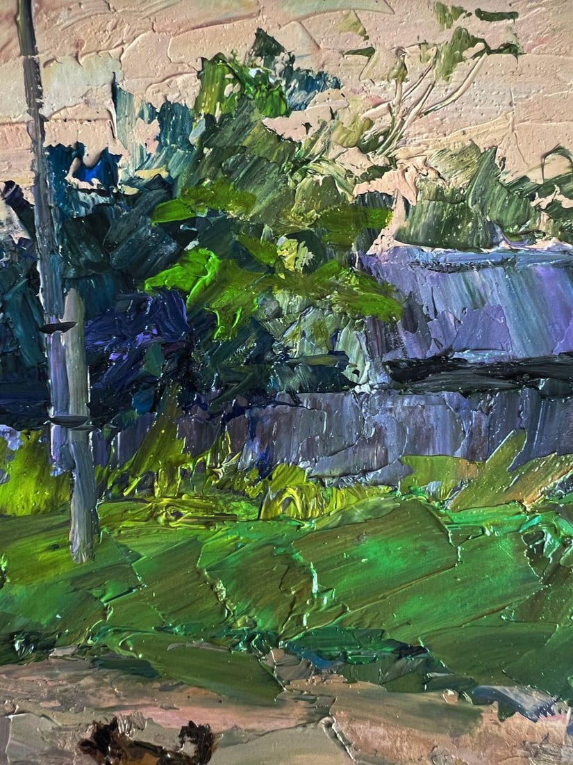 Oil painting Country life with a dog Boris Serdyuk - 8