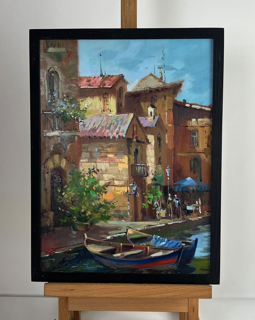 Oil painting A walk through the streets of Venice Yuriy Suprunchuk (1 of 11)