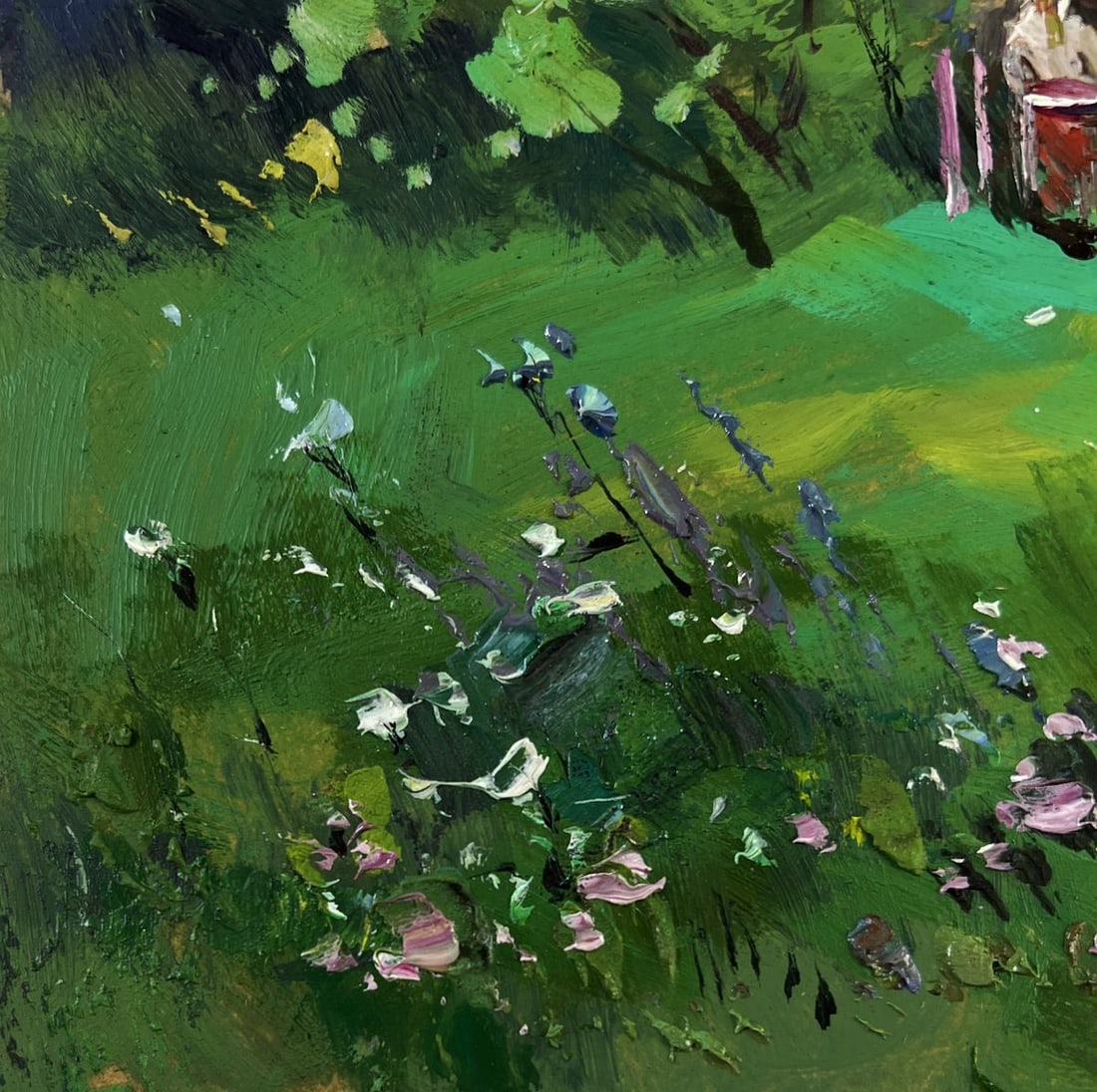 Oil painting Lonely house on the green of the hill Yuriy Suprunchuk - 7