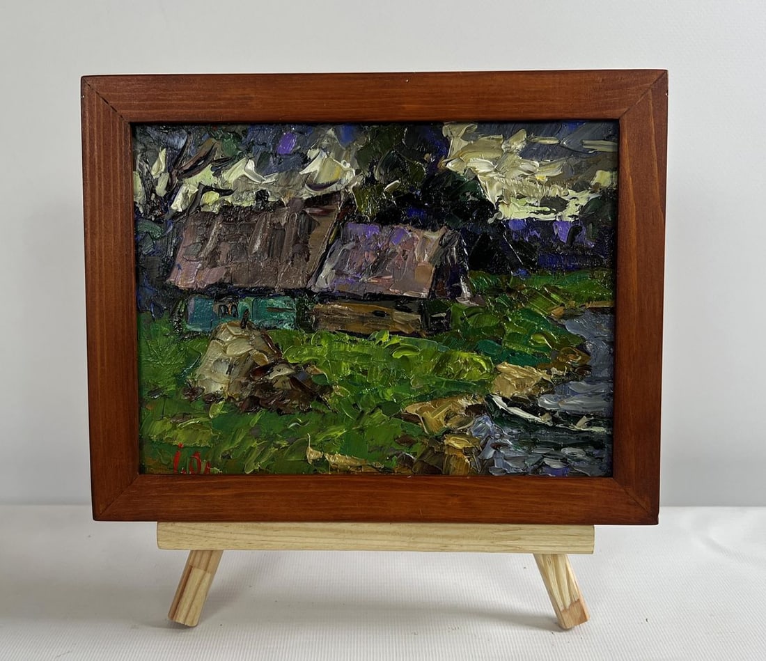 Oil painting Evening cold breeze Alex Kalenyuk (1 of 8)