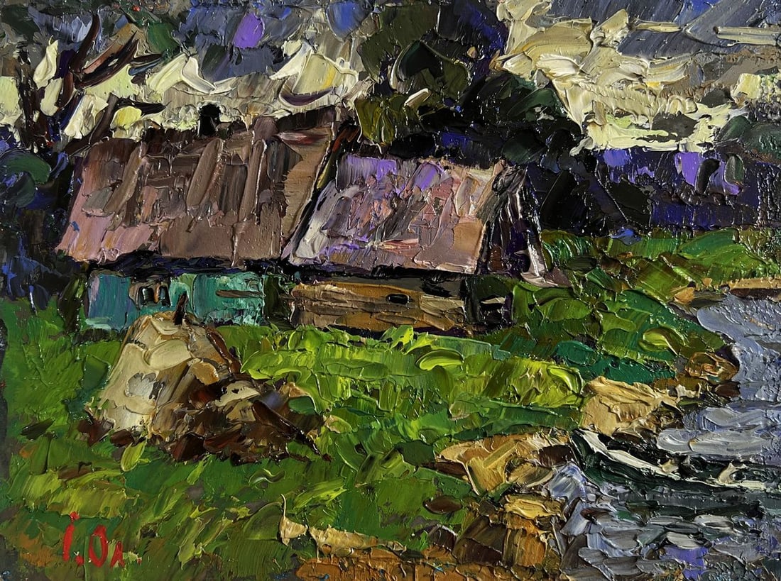 Oil painting Evening cold breeze Alex Kalenyuk - 3