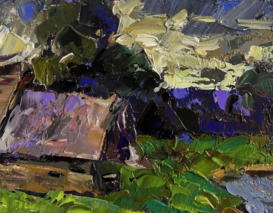 Oil painting Evening cold breeze Alex Kalenyuk - 4