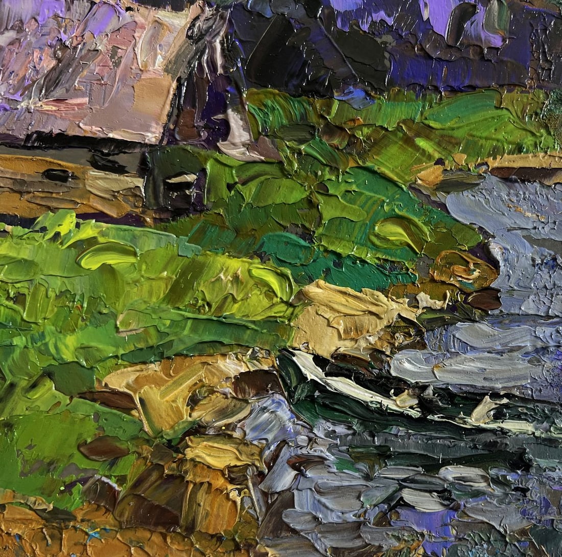 Oil painting Evening cold breeze Alex Kalenyuk - 5