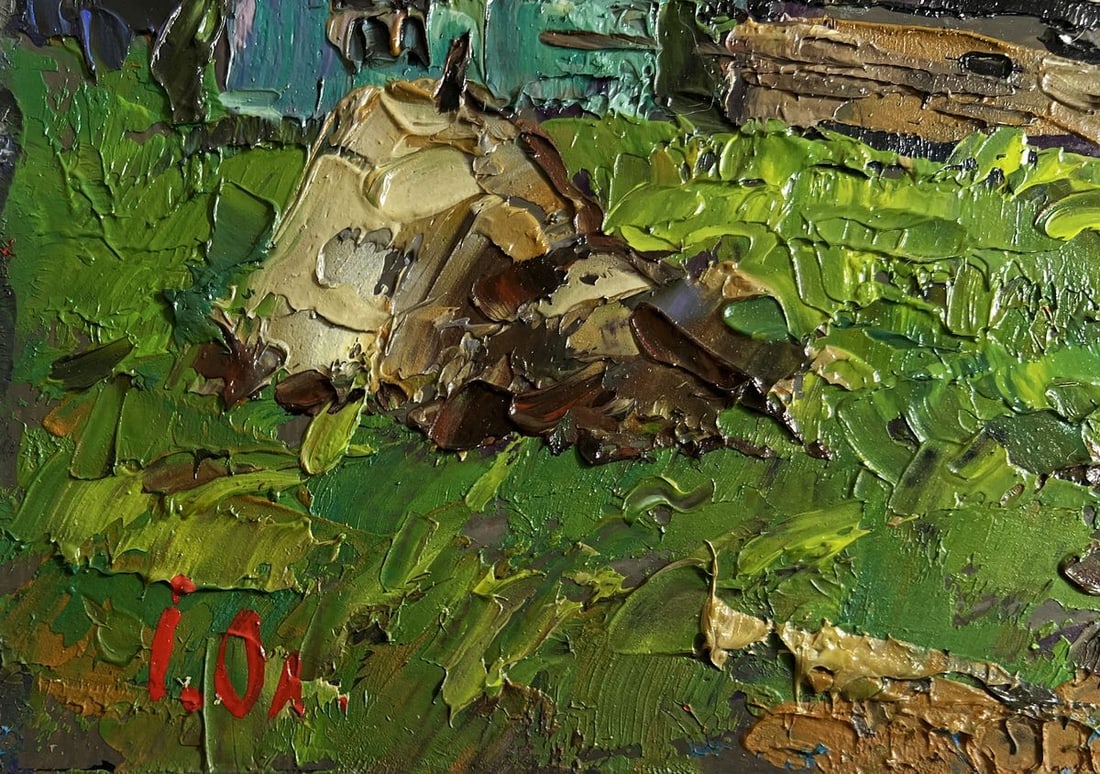 Oil painting Evening cold breeze Alex Kalenyuk - 7