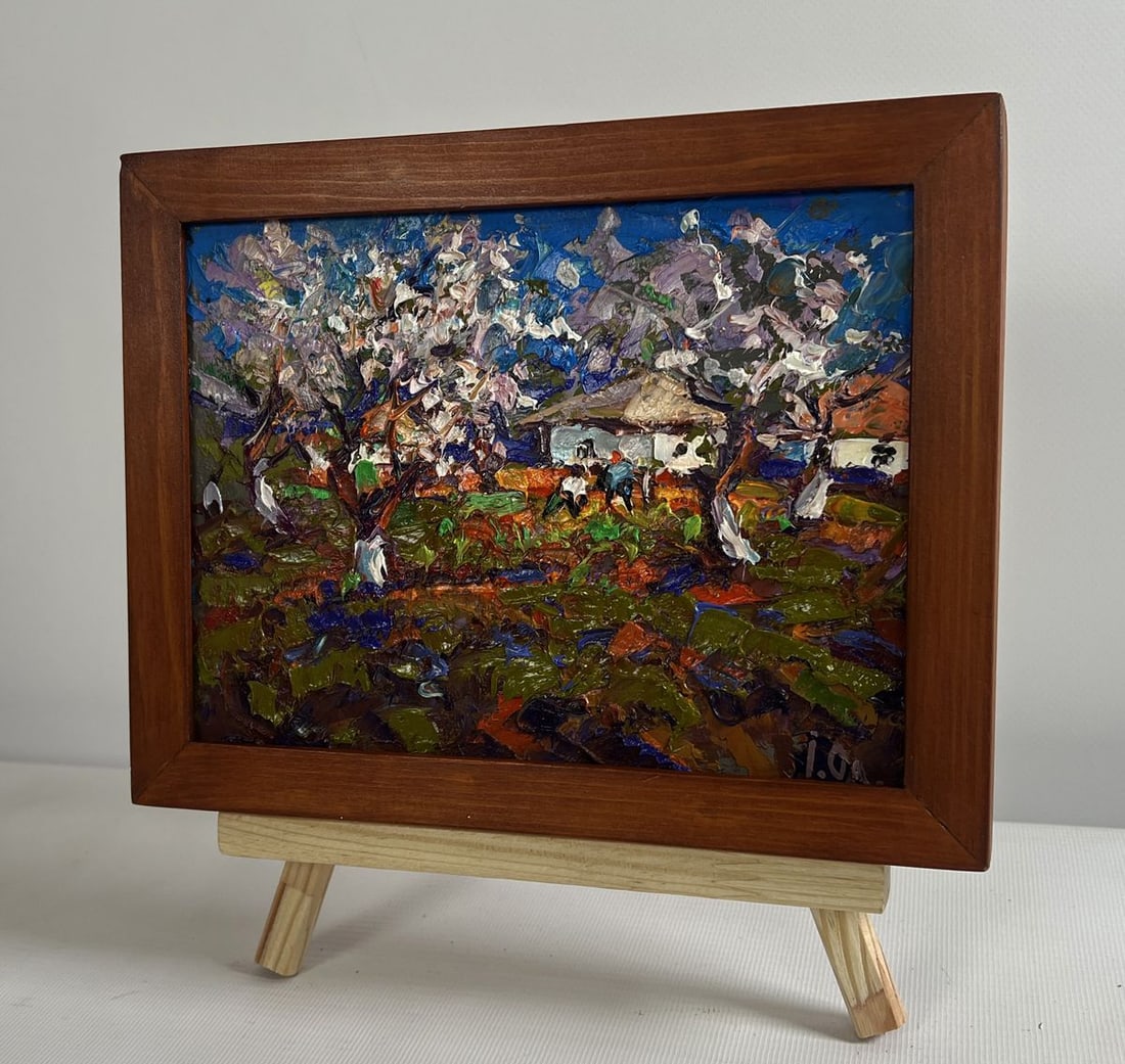 Oil painting The gardens are blooming Alex Kalenyuk - 2