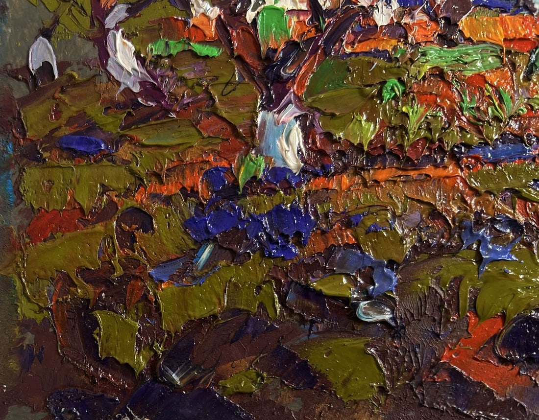 Oil painting The gardens are blooming Alex Kalenyuk - 6