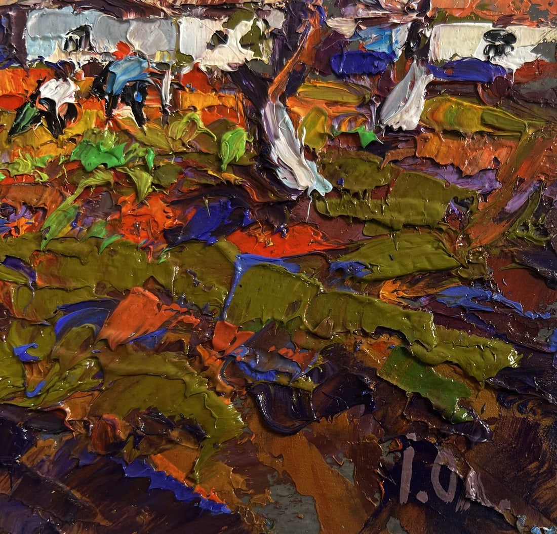 Oil painting The gardens are blooming Alex Kalenyuk - 7