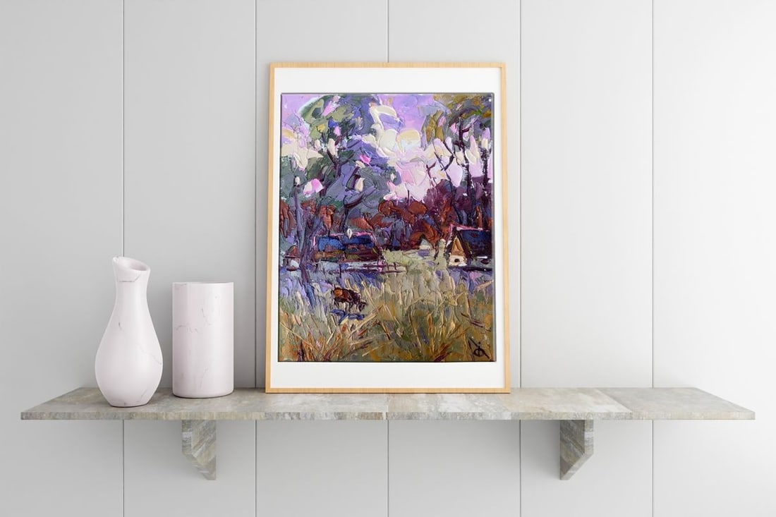 Oil painting On the edge of the forest Alex Kalenyuk - 2