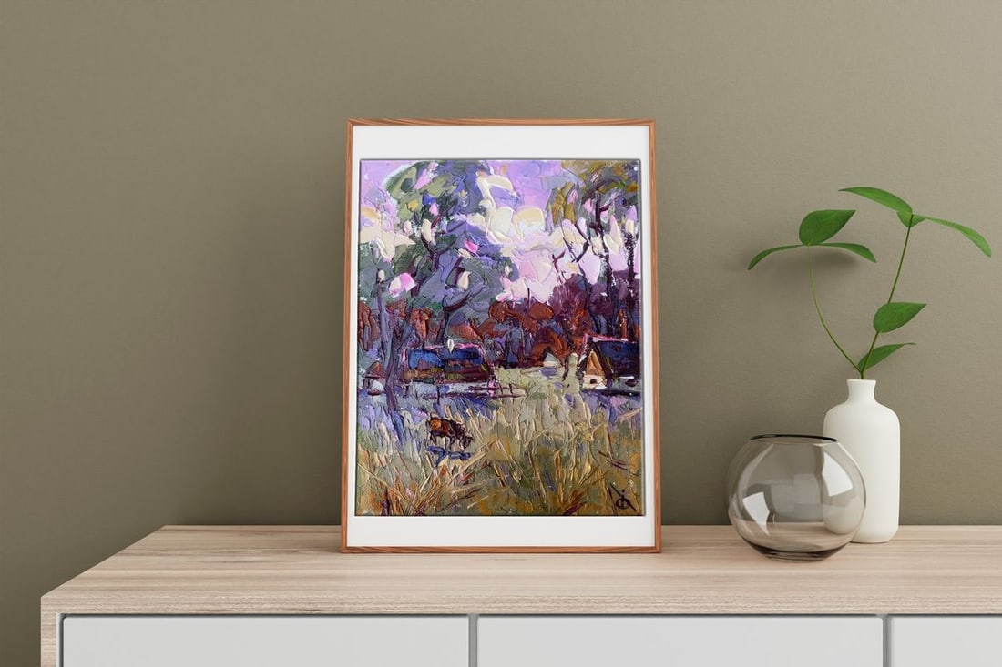 Oil painting On the edge of the forest Alex Kalenyuk - 3