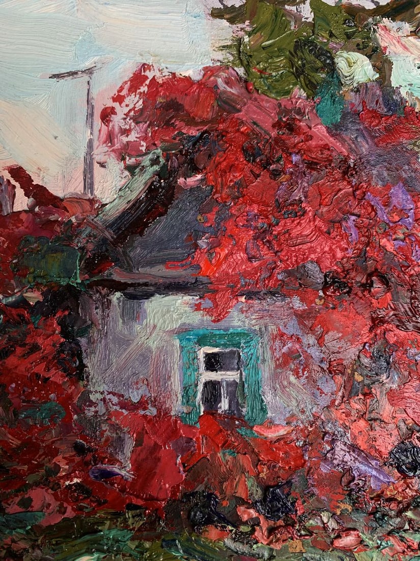 Oil painting A house under hops Alexander Cherednichenko - 4