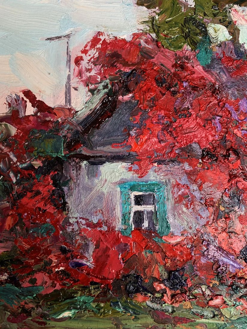 Oil painting A house under hops Alexander Cherednichenko - 5