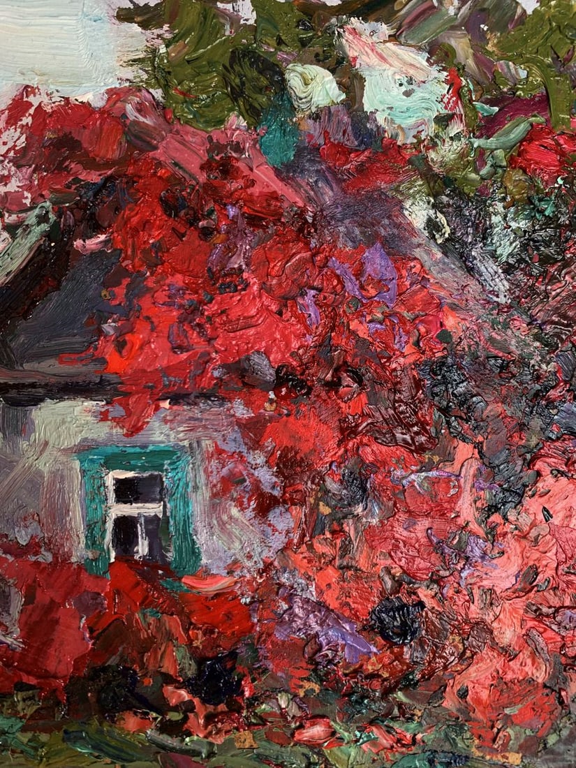 Oil painting A house under hops Alexander Cherednichenko - 6