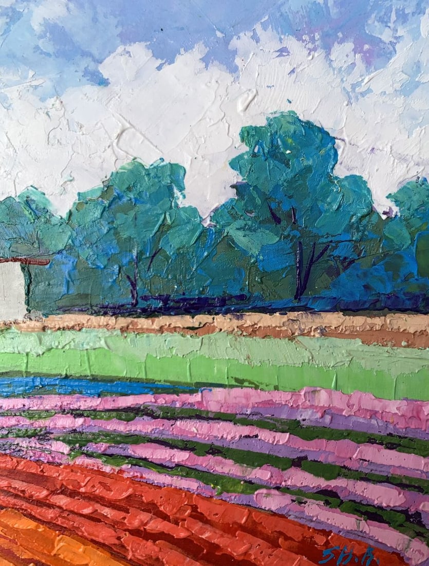 Oil painting House among the trees V. Zadorozhnya - 10