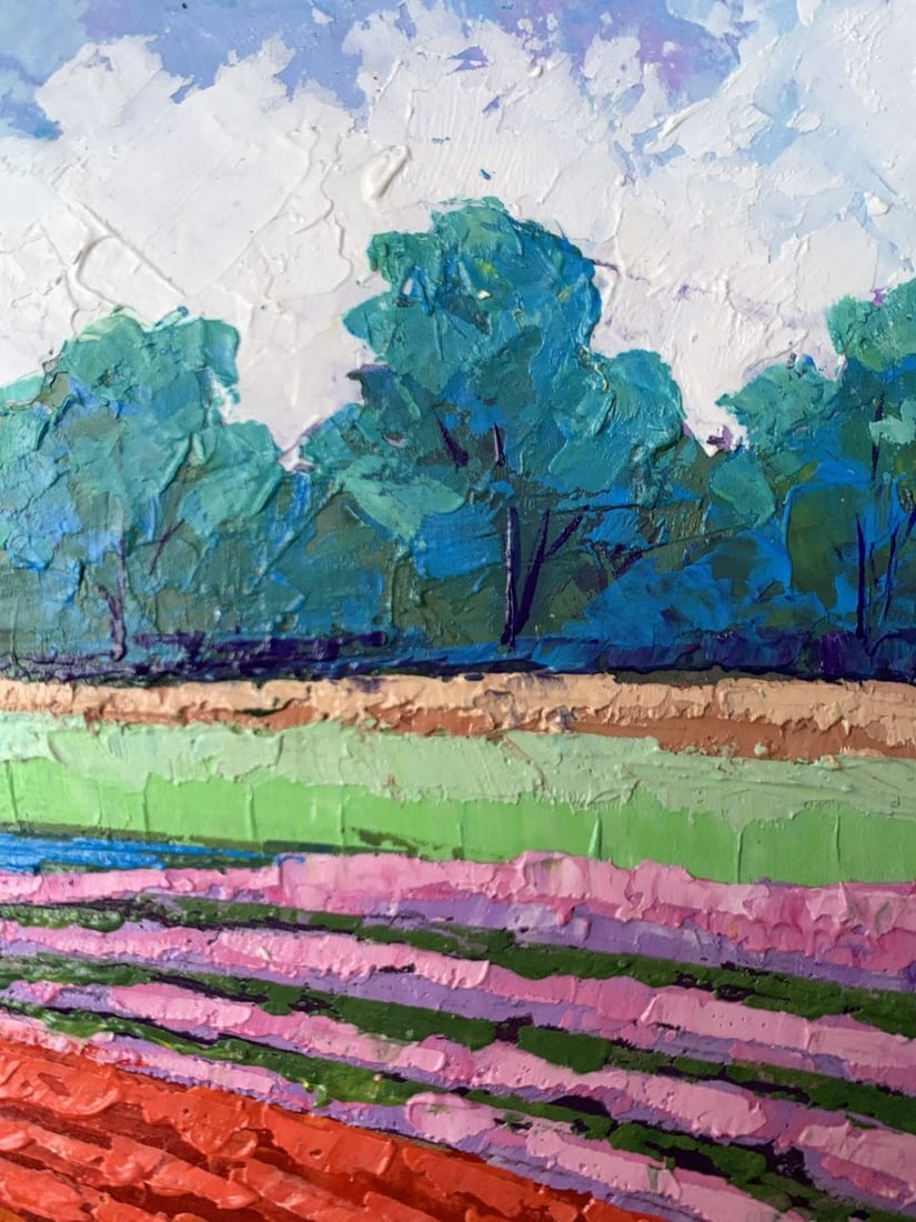 Oil painting House among the trees V. Zadorozhnya - 11