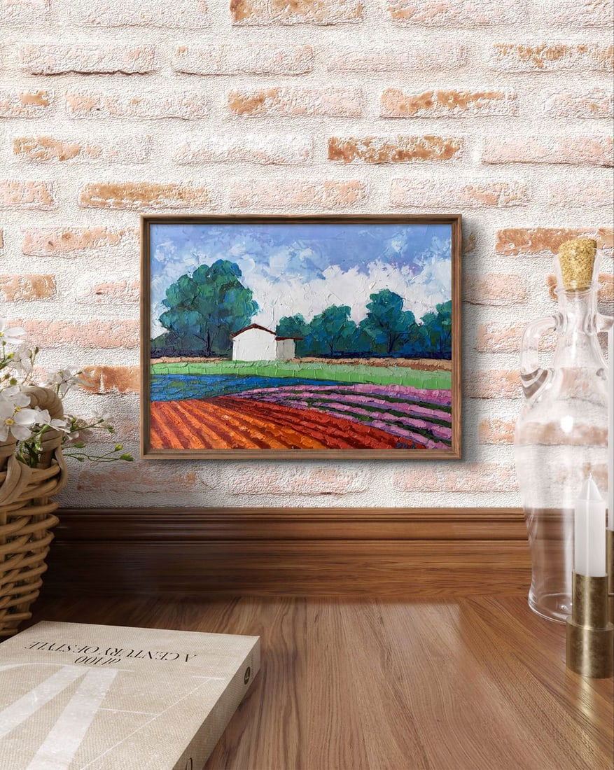 Oil painting House among the trees V. Zadorozhnya - 3