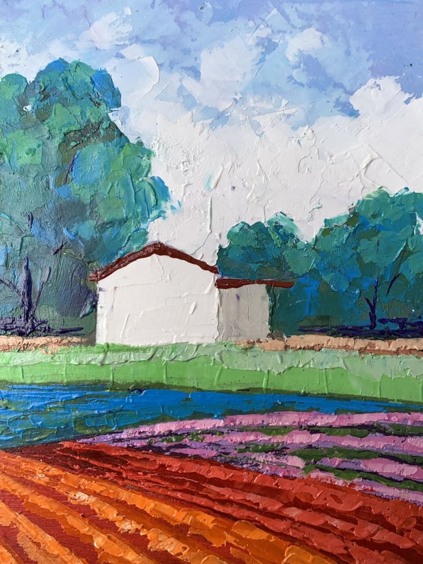 Oil painting House among the trees V. Zadorozhnya - 5