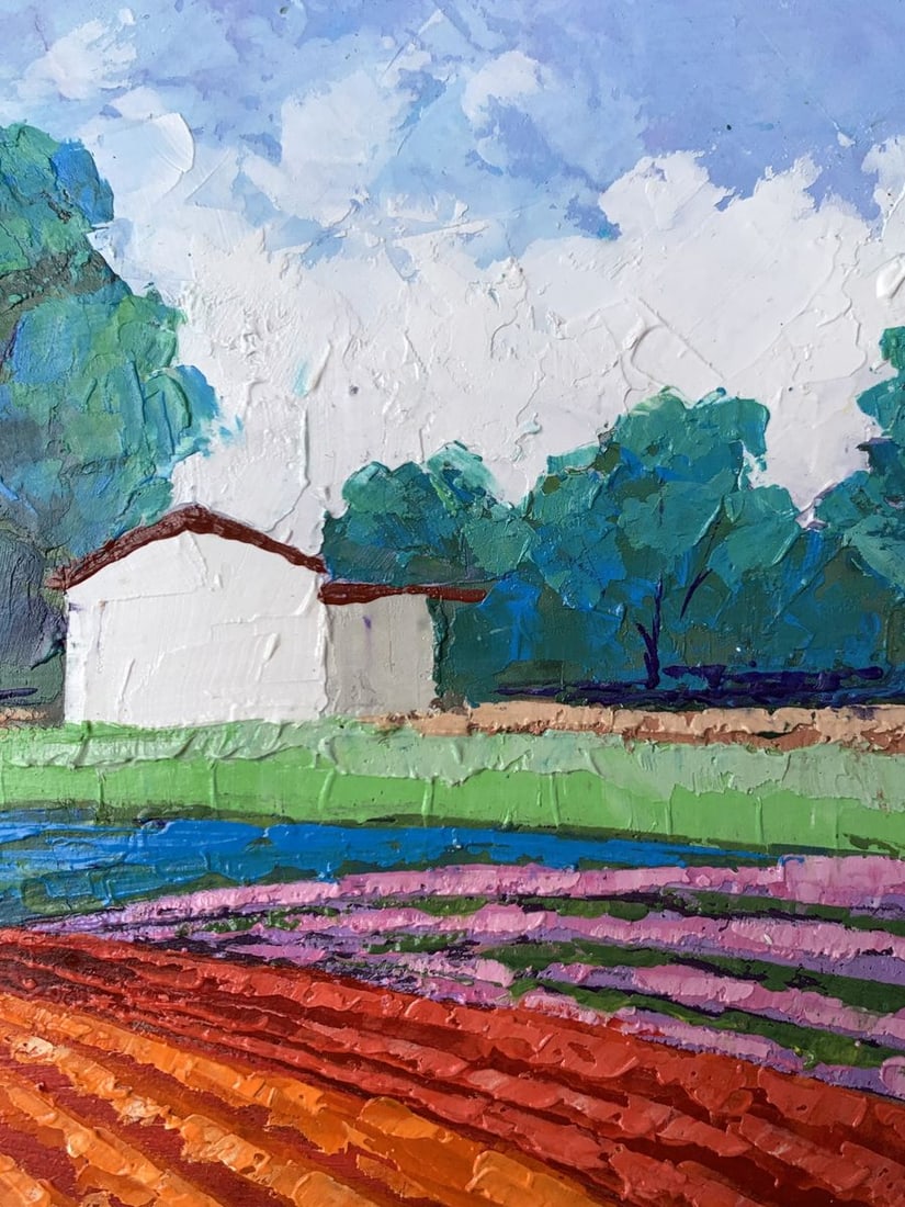 Oil painting House among the trees V. Zadorozhnya - 6