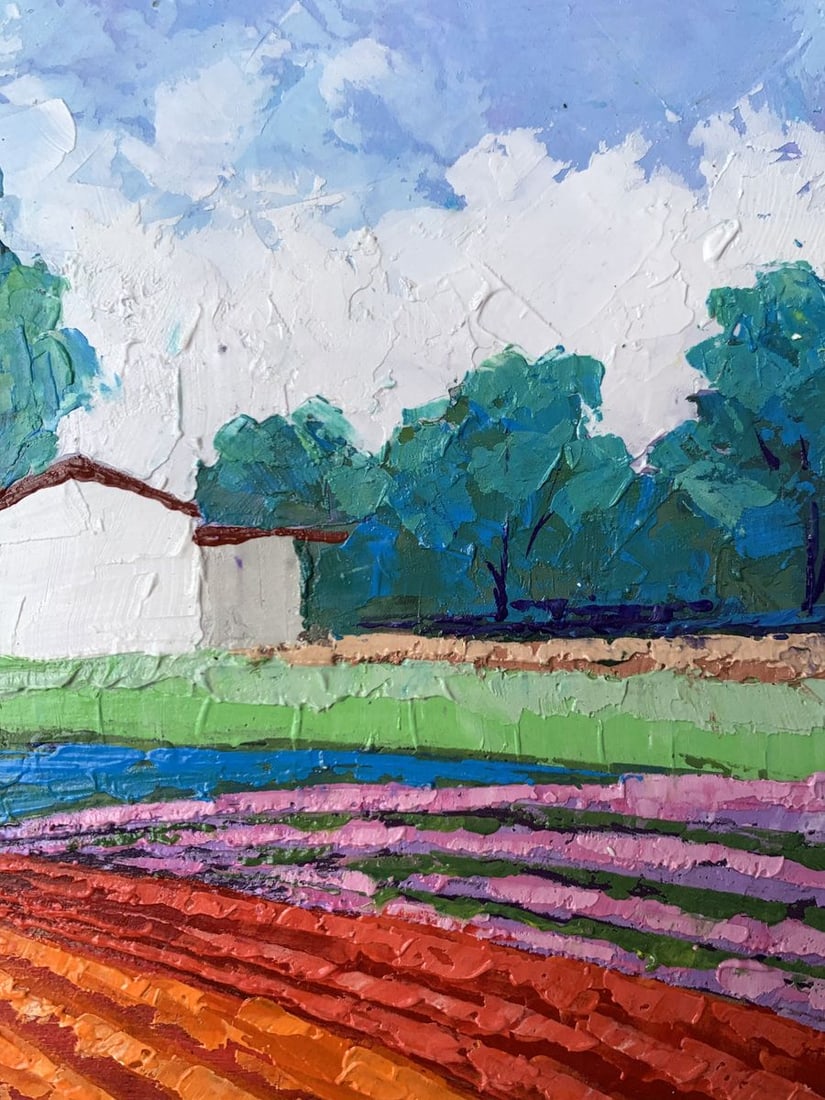 Oil painting House among the trees V. Zadorozhnya - 7