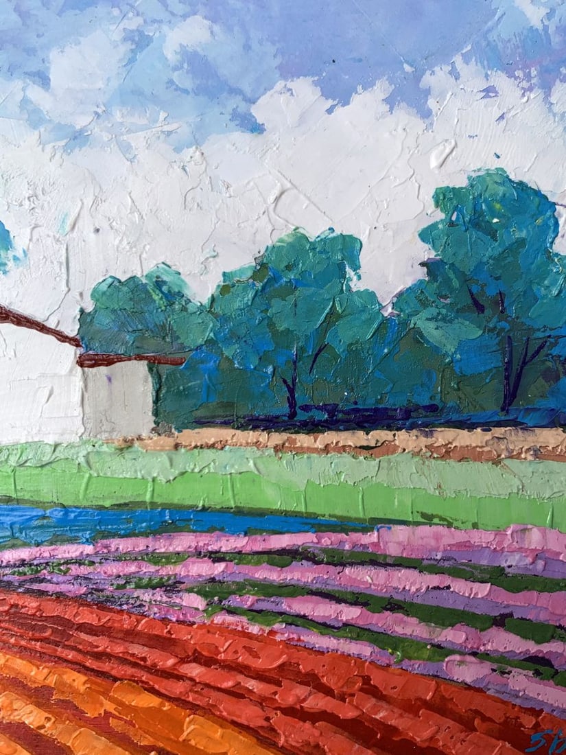 Oil painting House among the trees V. Zadorozhnya - 8