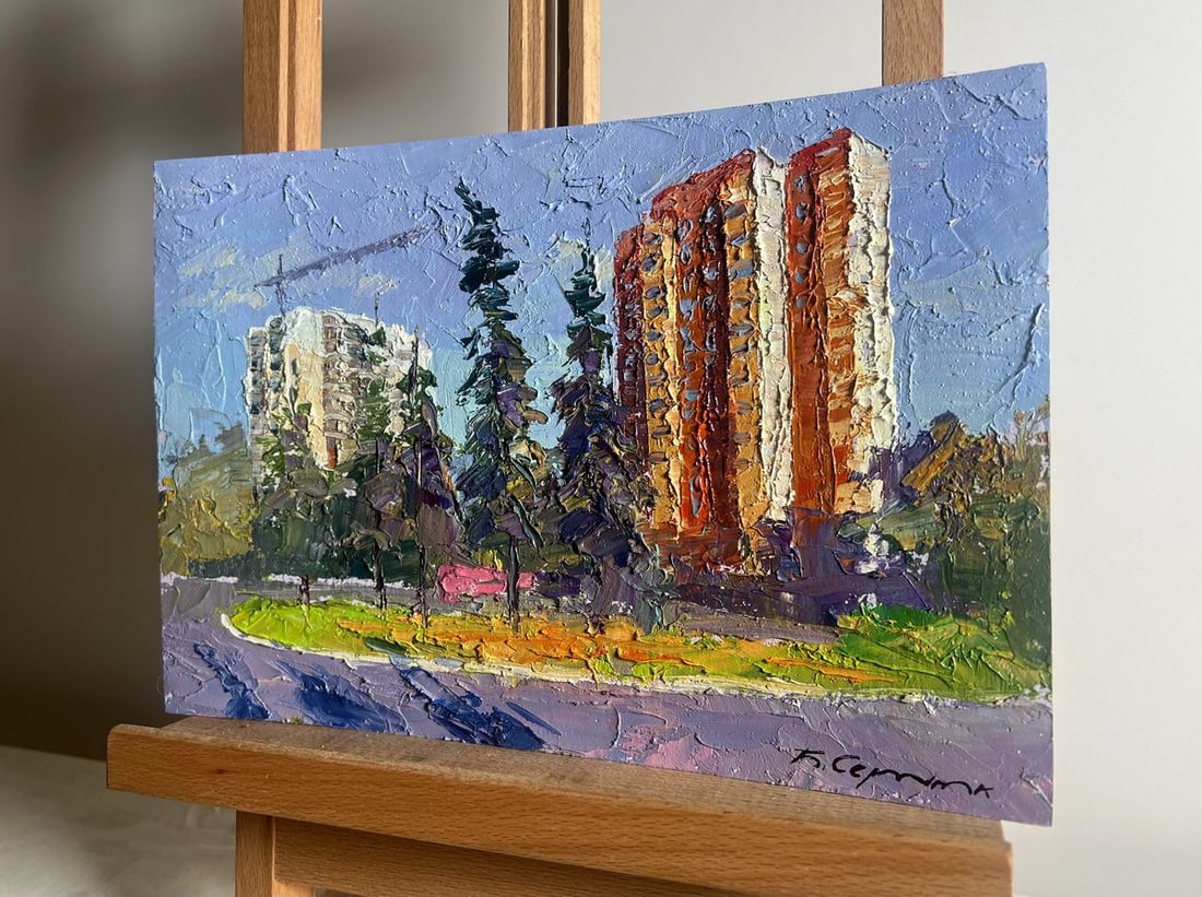 Oil painting Summer city park Boris Serdyuk - 2