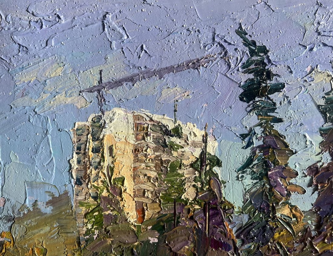 Oil painting Summer city park Boris Serdyuk - 4