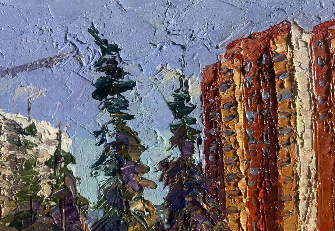 Oil painting Summer city park Boris Serdyuk - 5