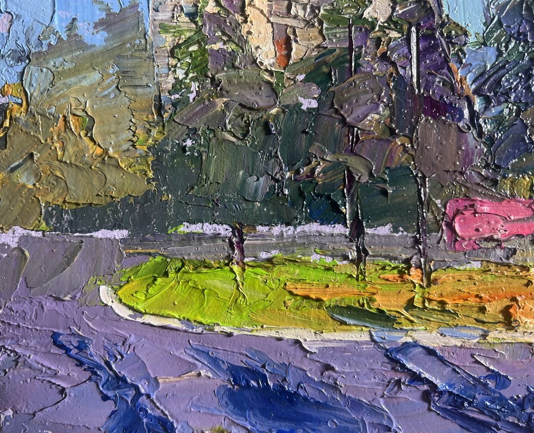 Oil painting Summer city park Boris Serdyuk - 8