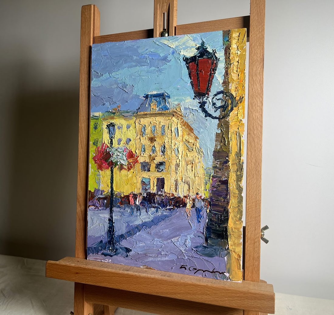 Oil painting Summer day in the city Boris Serdyuk - 2