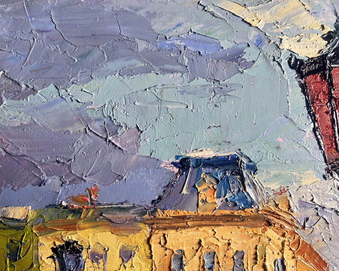 Oil painting Summer day in the city Boris Serdyuk - 4