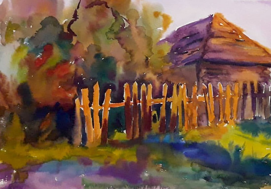 Watercolor painting Dinner Serdyuk Boris Petrovich - 4