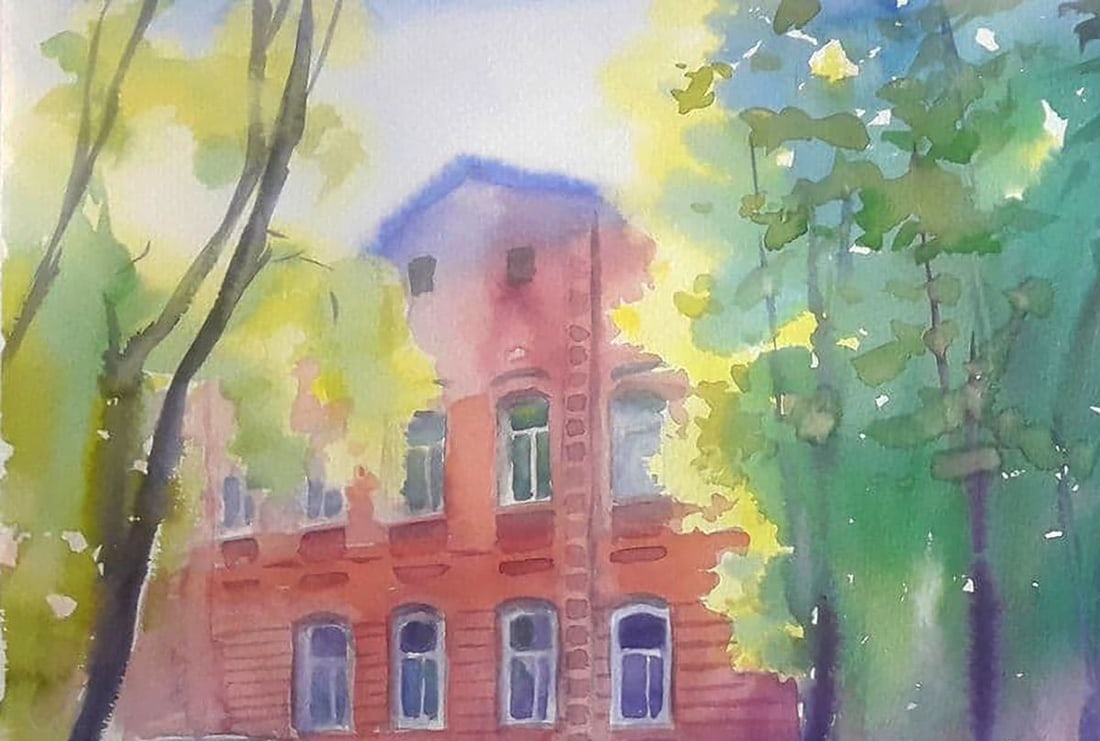 Watercolor painting Sunny day Serdyuk Boris Petrovich - 2