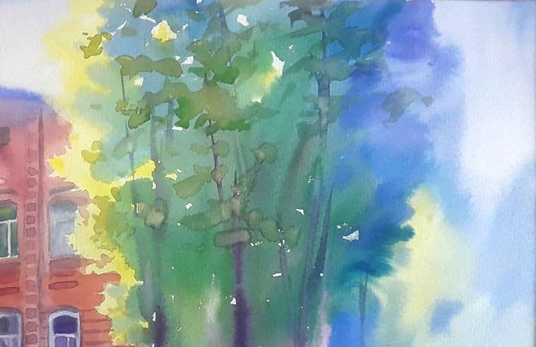 Watercolor painting Sunny day Serdyuk Boris Petrovich - 3