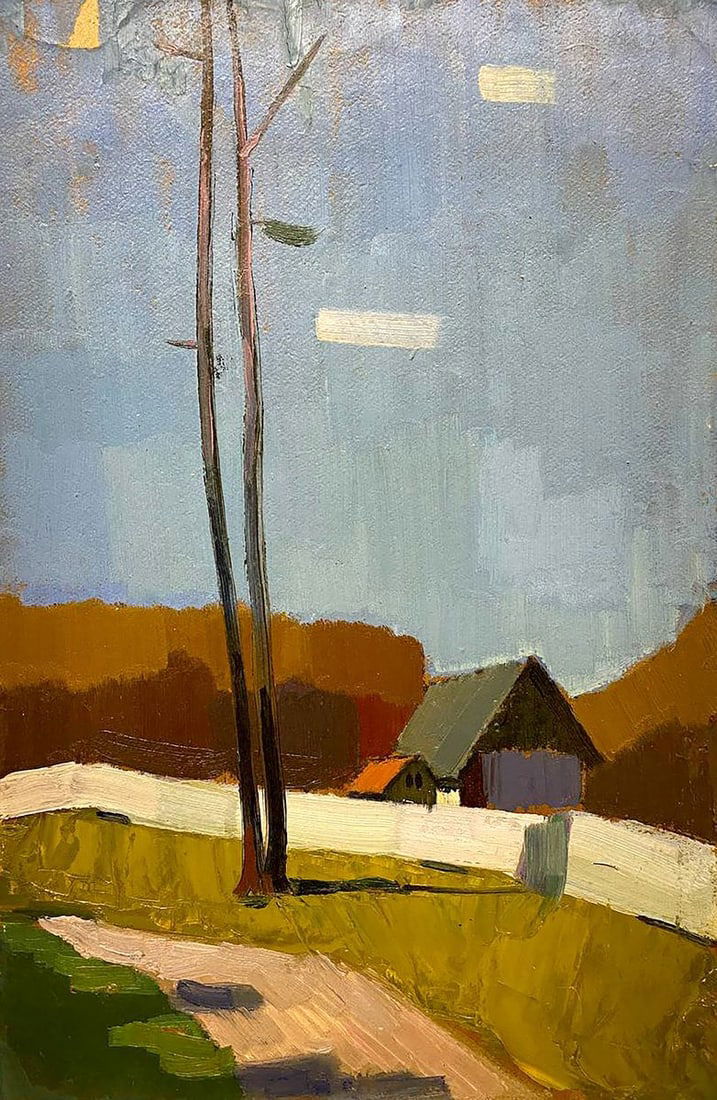 Oil painting Mountain landscape Unknown artist (1 of 10)