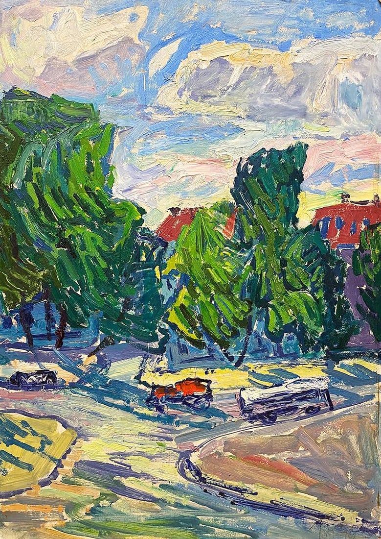 Oil painting Road in Crimea Glushchenko Alexander Nikolaevich: Title: Oil painting Road in Crimea Glushchenko Alexander Nikolaevich Description: NoGS 352 *** ABOUT THIS PAINTING *** * TITLE: "Road in Crimea" * ARTISTS: Glushchenko Alexander Nikolaevich *