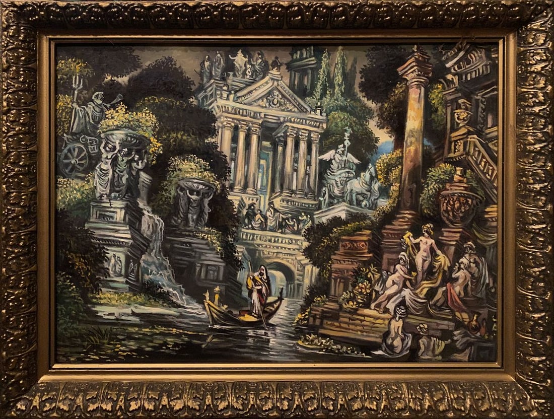 Oil painting Antiquity Alexander Arkadievich Litvinov: Title: Oil painting Antiquity Alexander Arkadievich Litvinov Description: NoLitv 736 *** ABOUT THIS PAINTING *** * TITLE: "Antiquity" * ARTISTS: Alexander Arkadievich Litvinov * SIZE: 48?53 cm/ 18,89?