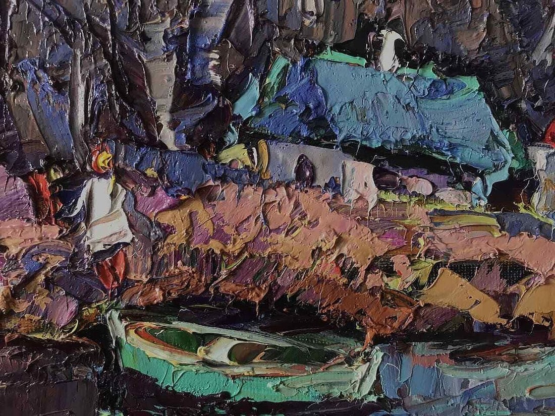 Oil painting Near the pond Kalenyuk Alex: Title: Oil painting Near the pond Kalenyuk Alex Description: NoKalen 690 *** ABOUT THIS PAINTING *** * TITLE: "Near the pond" * ARTISTS: Kalenyuk Alex * SIZE: 35x45 cm/'13.77x17.71 inches' * MEDIUM: o