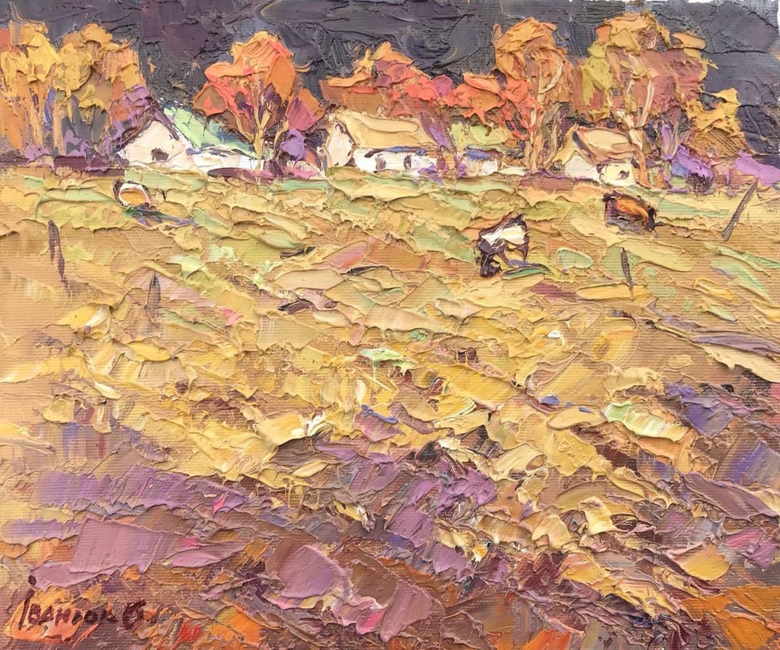 Oil painting In the pasture Kalenyuk Oksana (1 of 7)