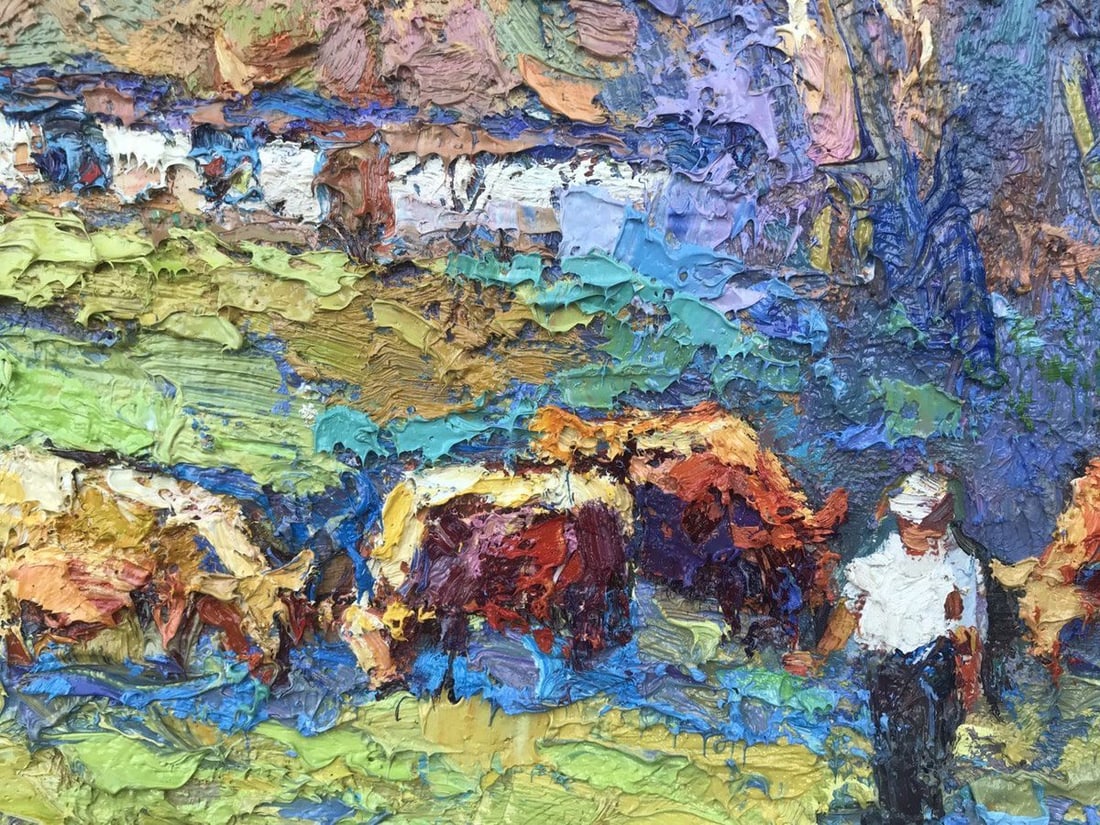 Oil painting In the meadow Kalenyuk Oksana - 4